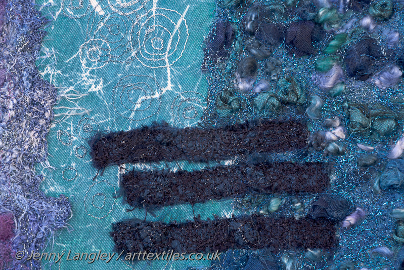 Detail with water and deconstructed steps 