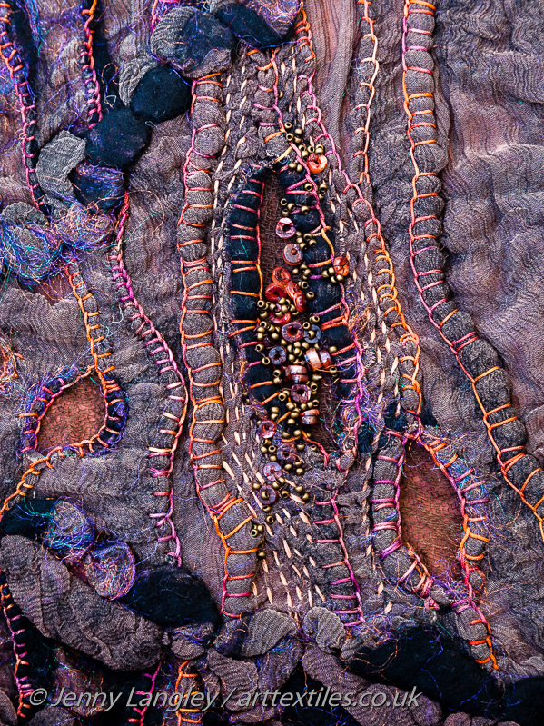 Detail of Experimental Sample based on the seedpods of an Oriental Iris