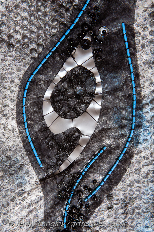 Applique Sample  based on cracks in Yew Bark 