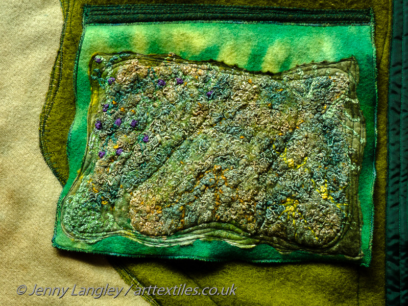 Detail of a flap with tundra vegetation.