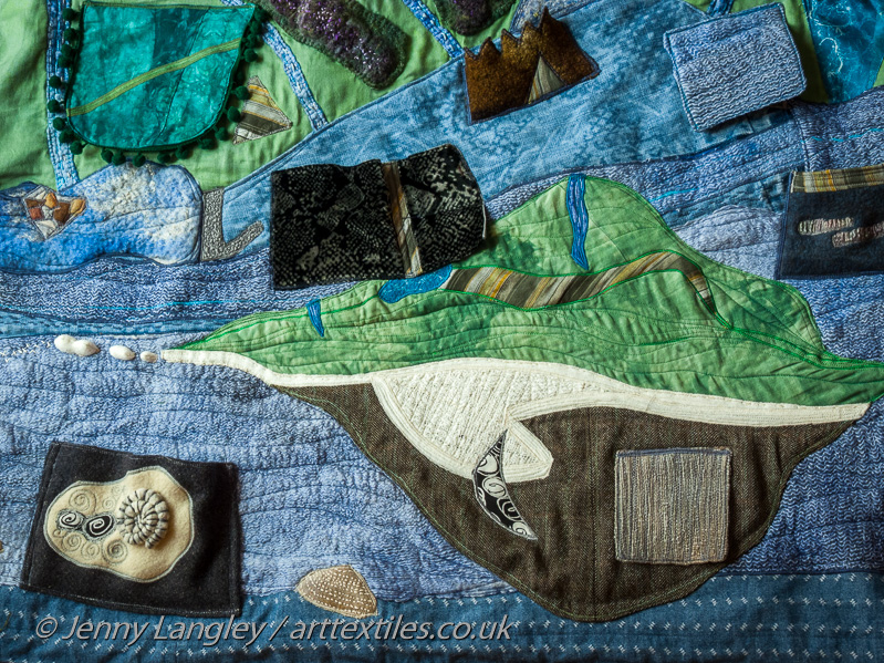 Isle of Wight with Paleogene rocks in the north and Cretaceous rocks in the south.