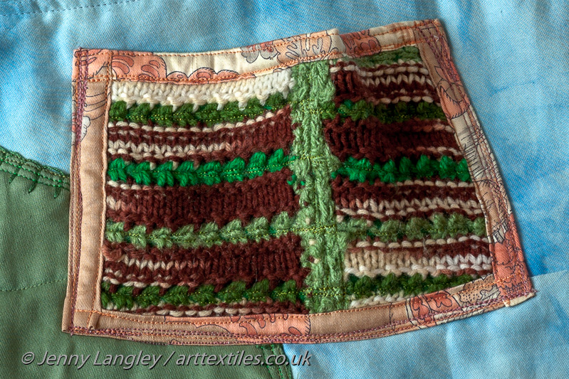 Pocket with knitting and crochet; pastimes the princesses enjoyed.