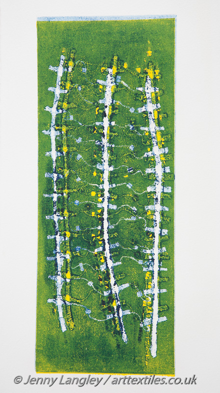 Tracks of Silk - green III